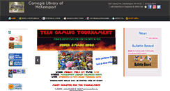 Desktop Screenshot of mckeesportlibrary.org