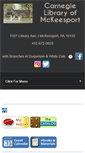 Mobile Screenshot of mckeesportlibrary.org